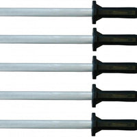 Omcan - 10" Round Sharpening Steel, Pack of 5 - 13889