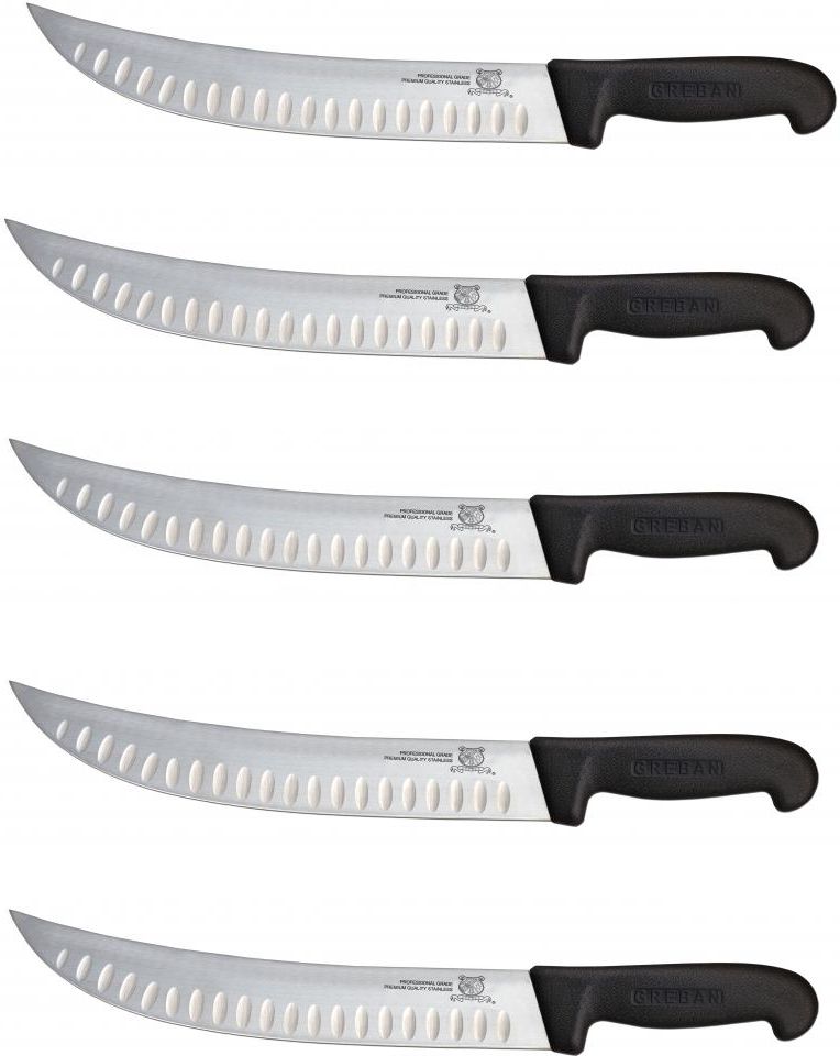 Omcan - 10" Steak Knife with G-Edge, Pack of 10 - 12176