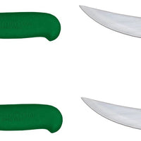 Omcan - 10” Victoria USA Breaking Knife with Green Super Fiber Handle, Pack of 4 - 23895