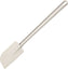 Omcan - 10” White Rubber Spatula with Flat Blade, Pack of 60  - 80030