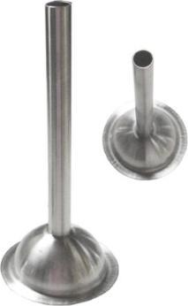 Omcan - 10 mm Stainless Steel Spout for # 12 Meat Grinder, Pack of 2 - 10011