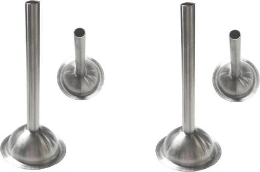 Omcan - 10 mm Stainless Steel Spout for # 12 Meat Grinder, Pack of 2 - 10011