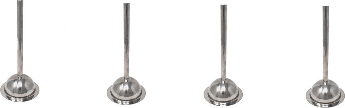 Omcan - 10 mm Stainless Steel Spout for # 22 Meat Grinder, Pack of 2 - 10020