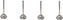 Omcan - 10 mm Stainless Steel Spout for # 22 Meat Grinder, Pack of 2 - 10020
