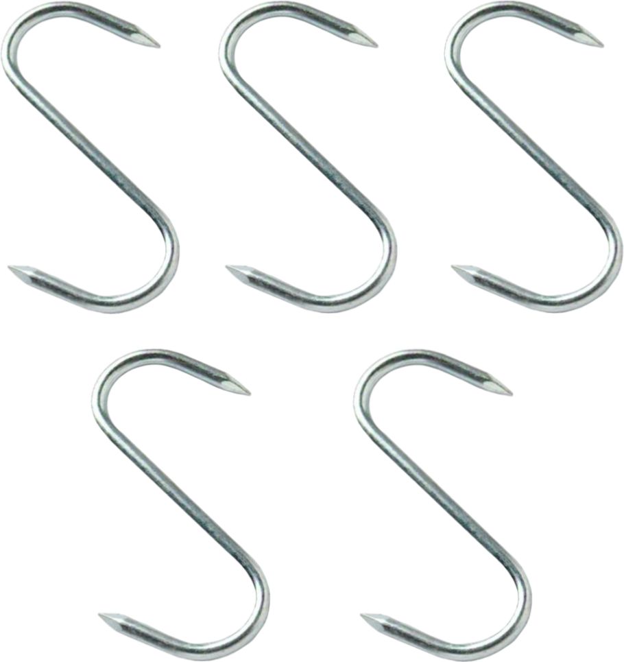 Omcan - 10" x 0.5” Stainless Steel “S” Hook, Pack of 3 - 10504