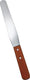 Omcan - 10” x 1 3/8” Stainless Steel Bakery Spatula with Wood Handle, Pack of 30 - 80003