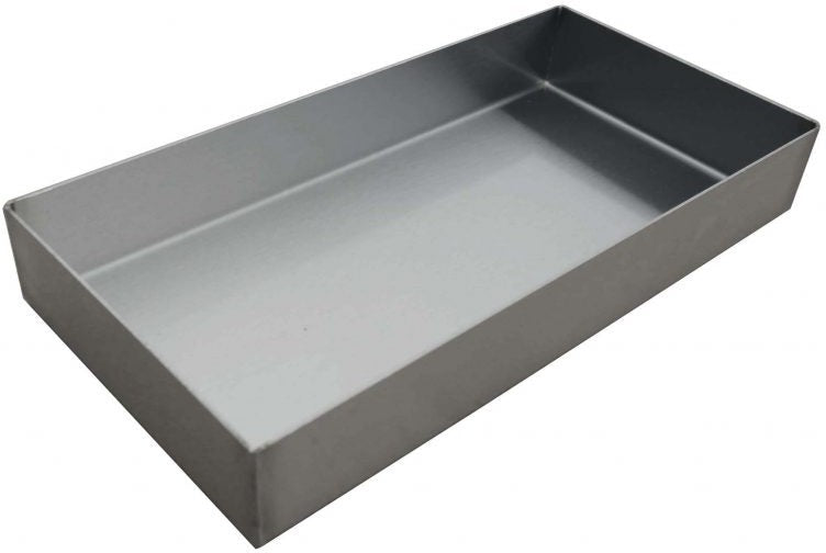 Omcan - 10″ x 12″ x 1″ Stainless Steel Tapered Pan, Pack of 2 - 43498