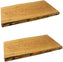 Omcan - 10” x 16” Canadian Hardwood Serving Tray, Pack of 2 - 39515