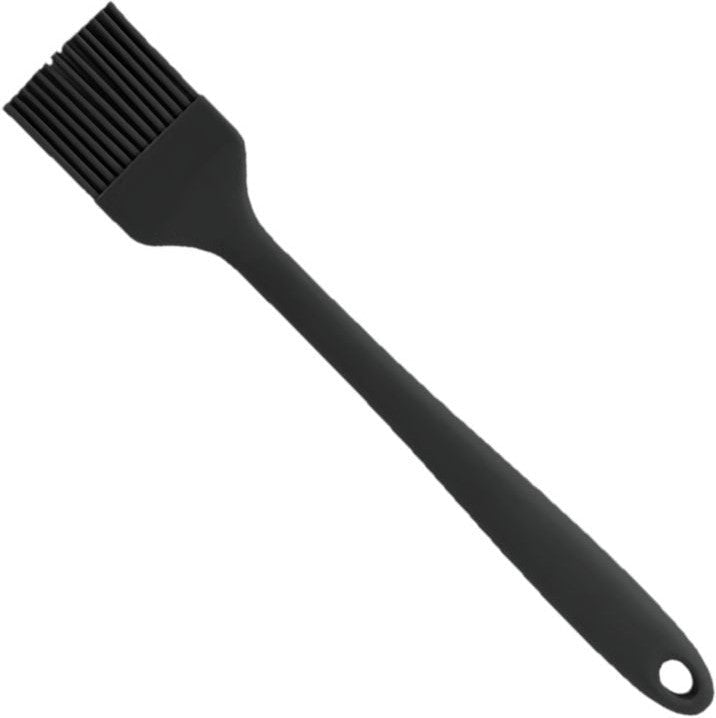 Omcan - 10” x 1.75” Black BPA Free Silicone Pastry Basting Brush, Pack of 30 - 81144
