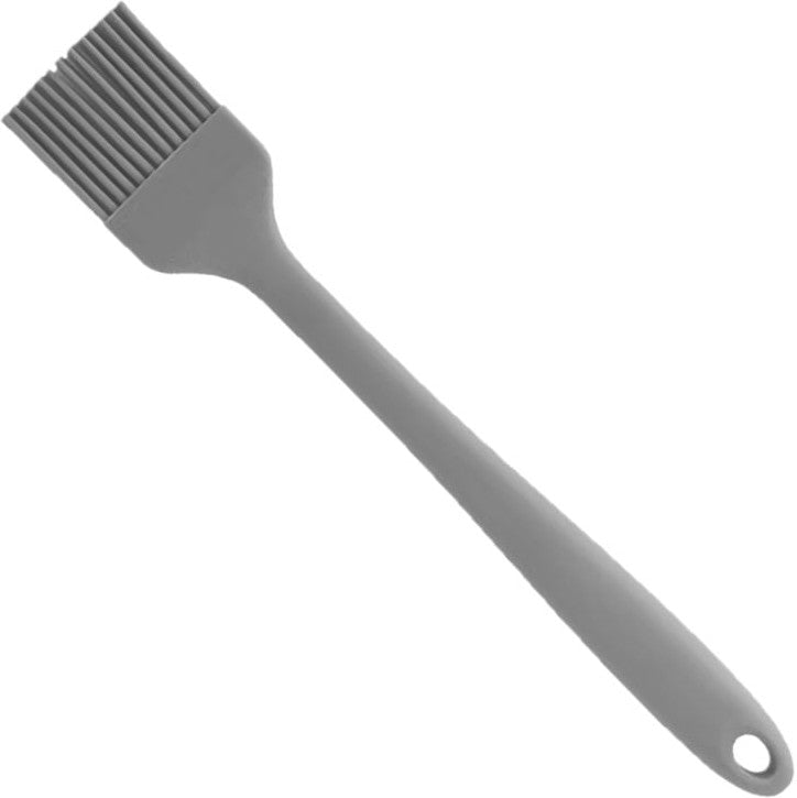 Omcan - 10” x 1.75” Grey BPA Free Silicone Pastry Basting Brush, Pack of 30 - 81145