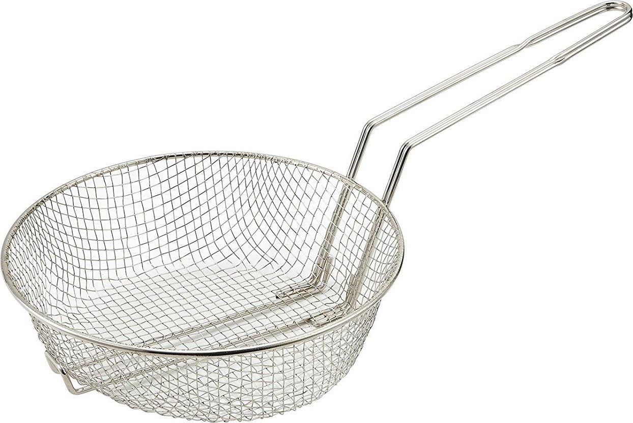 Omcan - 10″ x 3″ Medium Mesh Culinary Basket (254 x 76 mm), 20/cs - 80375