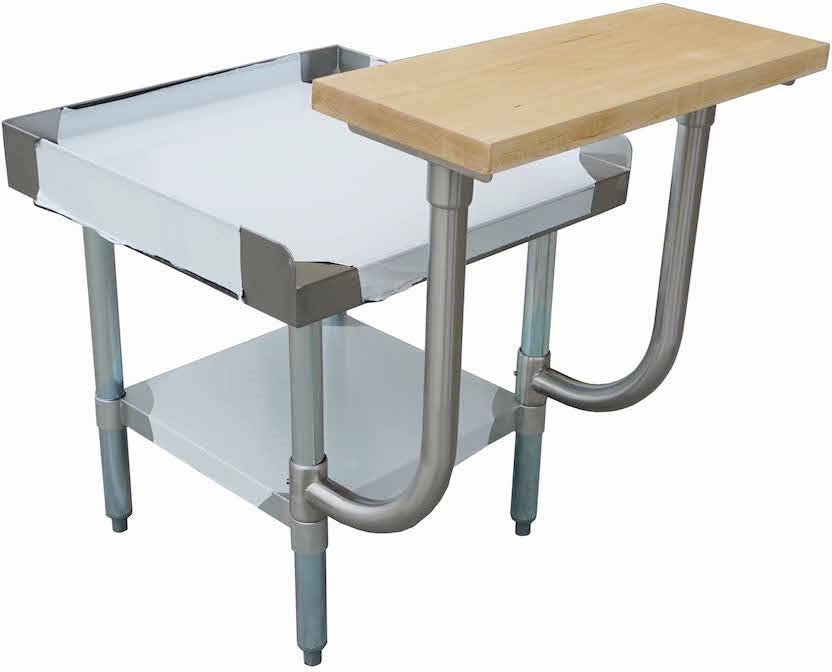 Omcan - 10″ x 36″ Wooden Adjustable Cutting Board for 36″ Long Equipment Stand - 47566