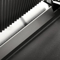 Omcan - 10" x 9" Single Panini Grill with Grooved & Smooth Surfaces - 11376