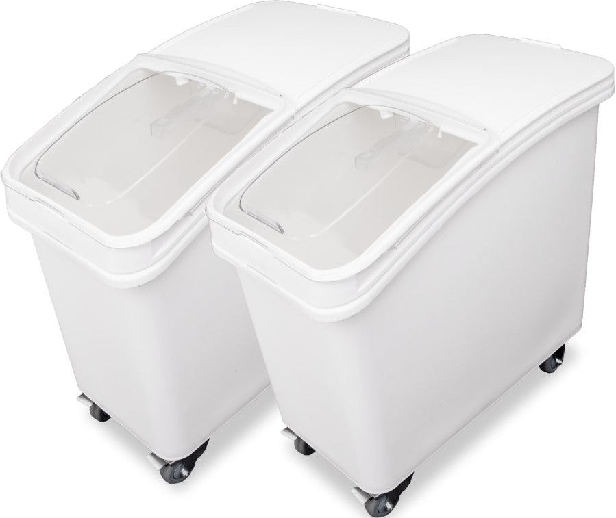 Omcan - 102 L Ingredient Bin with Sliding Lid and Scoop - 80986