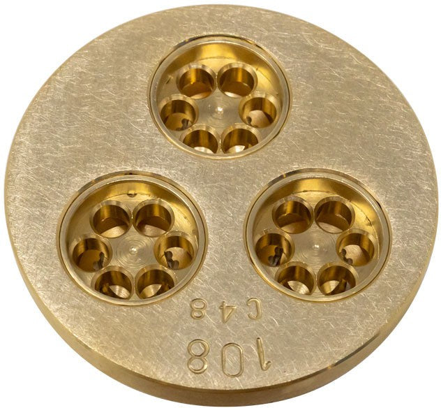 Omcan - #108 Maccheroni Rigati Pasta Die For Pasta Machine PM-IT-0004 - 13356