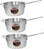 Omcan - 10.25 QT Aluminium Sauce Pan, Pack of 3  - 43349