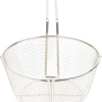 Omcan - 10.5" x 6" #6 Mesh Round Wire Fry Basket (267 x 152 mm), Pack of 10 - 80382