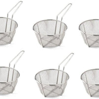 Omcan - 10.5" x 6" #6 Mesh Round Wire Fry Basket (267 x 152 mm), Pack of 10 - 80382