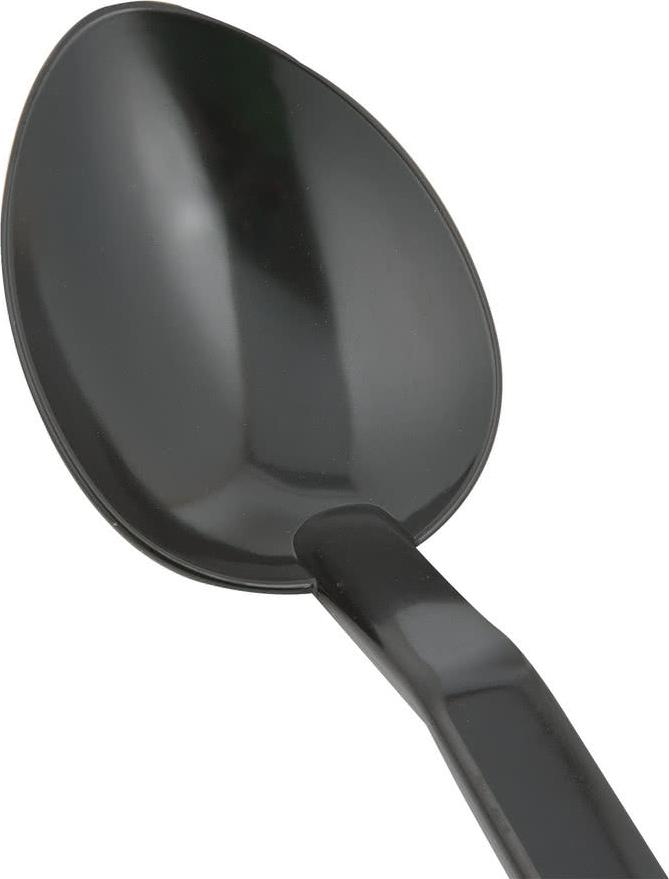 Omcan - 11" Black Serving Spoon, Pack of 50 - 85099