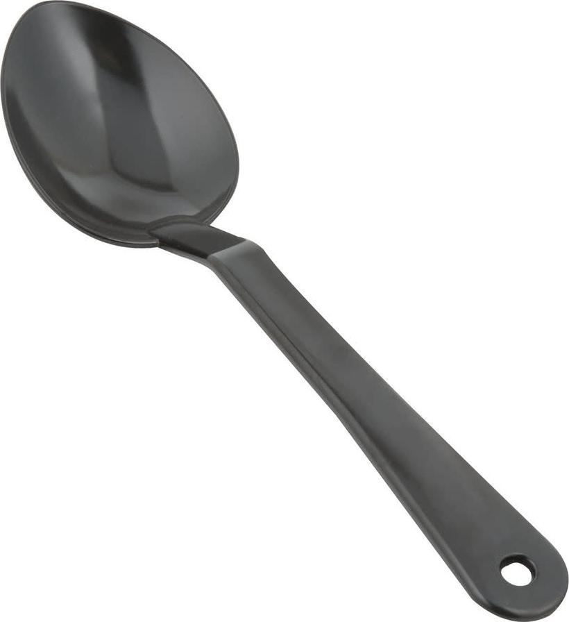 Omcan - 11" Black Serving Spoon, Pack of 50 - 85099