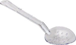 Omcan - 11" Clear Perforated Serving Spoon, 100/cs - 85092