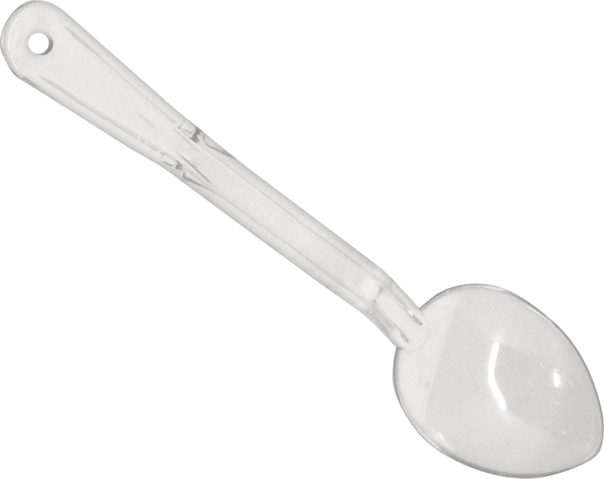 Omcan - 11" Clear Serving Spoon, Pack of 50 - 85098