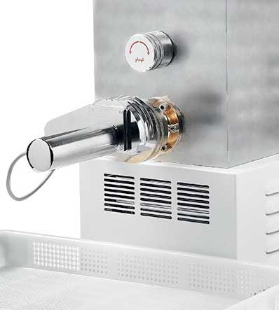 Omcan - 11 Lb Stainless Steel Pasta Machine with Cooling & Cutter - 49118