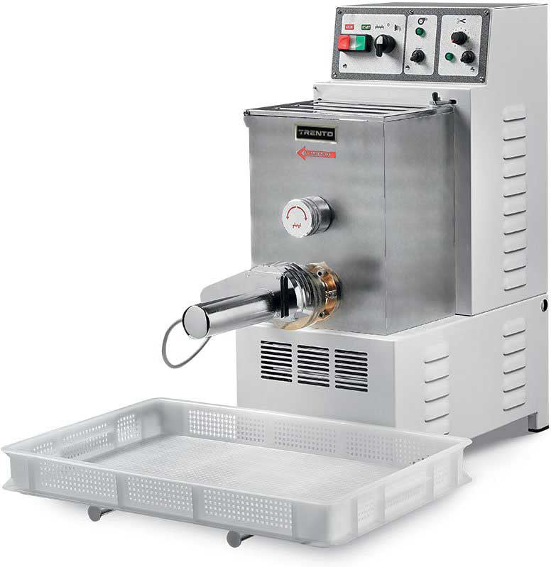 Omcan - 11 Lb Stainless Steel Pasta Machine with Cooling & Cutter - 49118