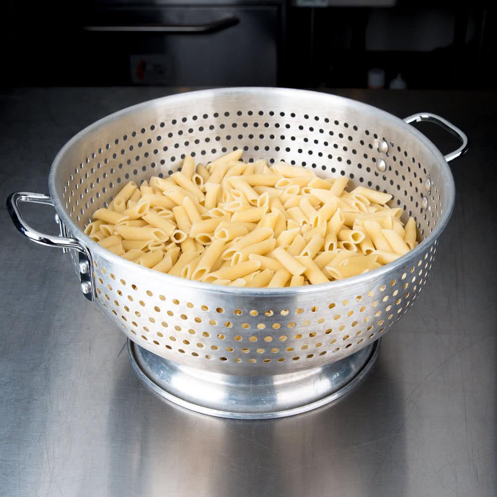Omcan - 11 QT Aluminum Colander (10.45 L), Pack of 3 - 80405