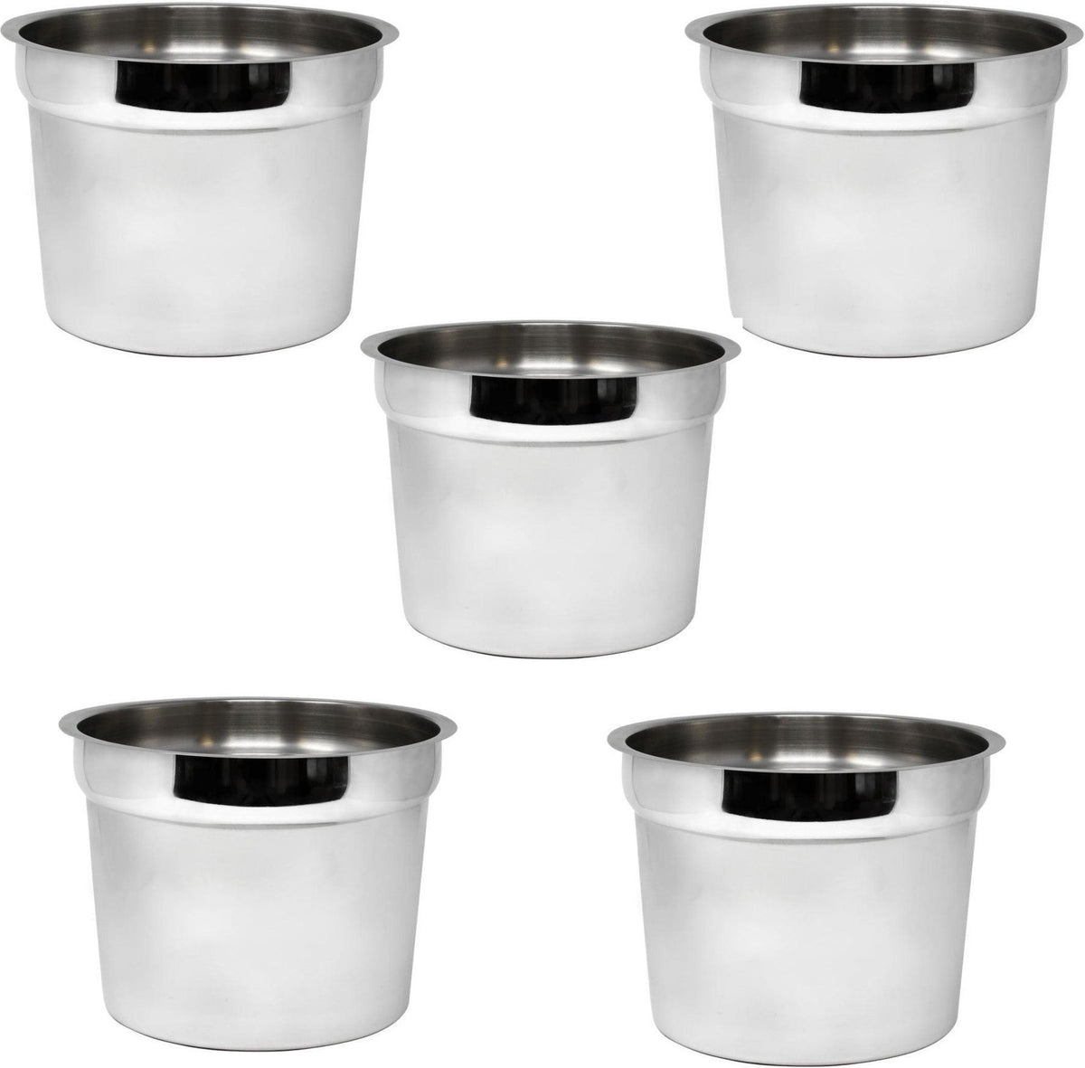 Omcan - 11 QT Stainless Steel Steam Table Inset, Pack of 4 - 44669
