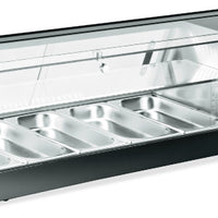 Omcan - 11 Qt Black Retro Soup Warmer/Rethermalizer - 44392