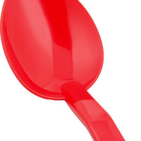 Omcan - 11" Red Serving Spoon, Pack of 100 - 85100