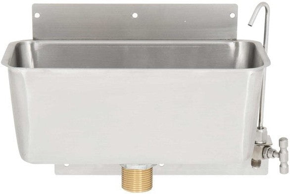 Omcan - 11″ Stainless Steel Ice Cream Dipper Well and Faucet Pack - 48176