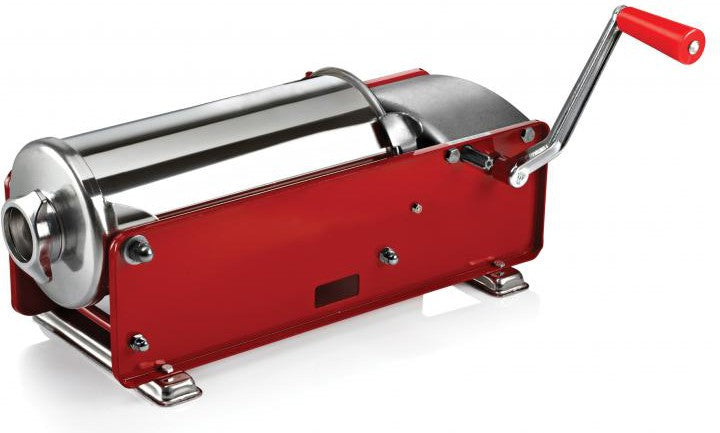 Omcan - 11 lb Capacity Elite Series Horizontal Two-speed Gear-driven Manual Sausage Stuffer - 13732