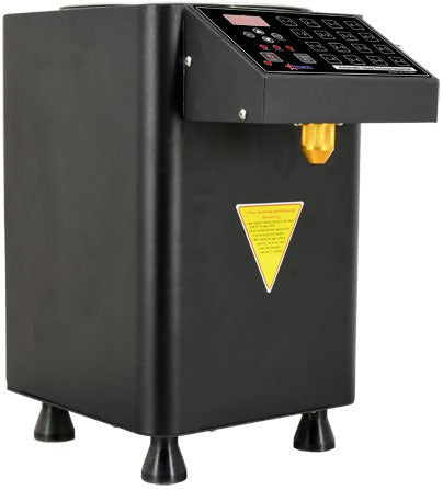 Omcan - 110 V Black Automatic Bubble Tea Liquid Fructose Dispenser with 16 Selection Buttons - DI-CN-0099