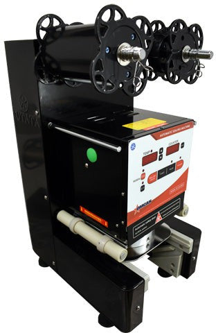 Omcan - 110 V Black Automatic Drink Sealing Machines - SE-CN-0095