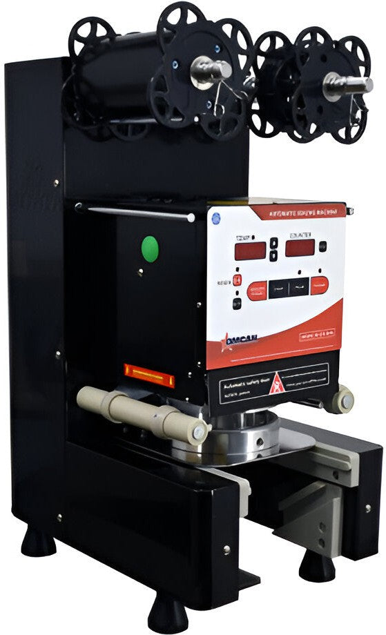 Omcan - 110 V Black Automatic Drink Sealing Machines - SE-CN-0095