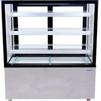 Omcan - 110V, 48" Square Glass Floor Refrigerated Display Case - RS-CN-0371-S