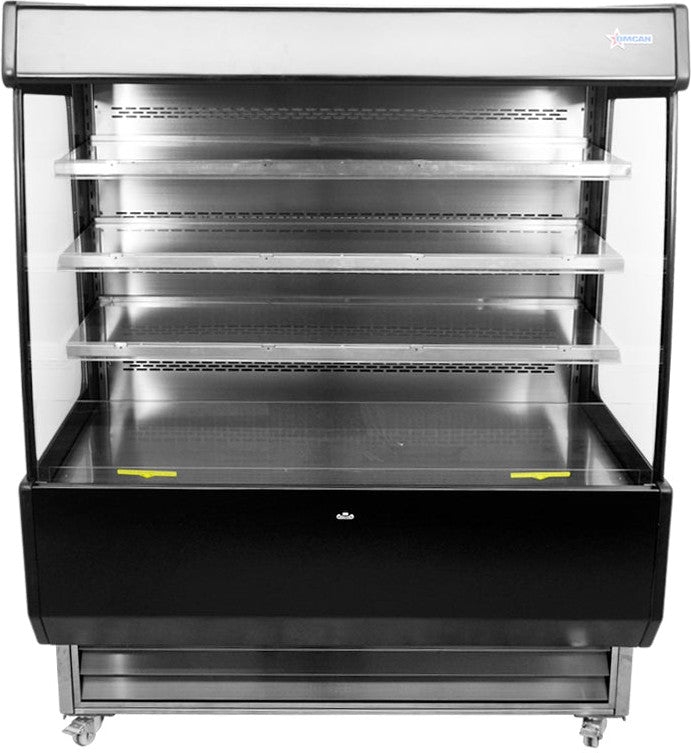 Omcan - 110V, 51" Grab-and-Go Open Refrigerated Floor Self-Serve Merchandiser with 27.2 cu.ft Capacity - RS-CN-0770