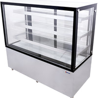 Omcan - 110V, 60" Square Glass Floor Refrigerated Display Case - RS-CN-0471-S