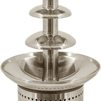Omcan - 110V Stainless Steel 4 Tier Chocolate Fountain - 47492
