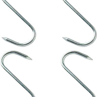 Omcan - 11.75" x 0.5” Stainless Steel “S” Hook, Pack of 4 - 10506