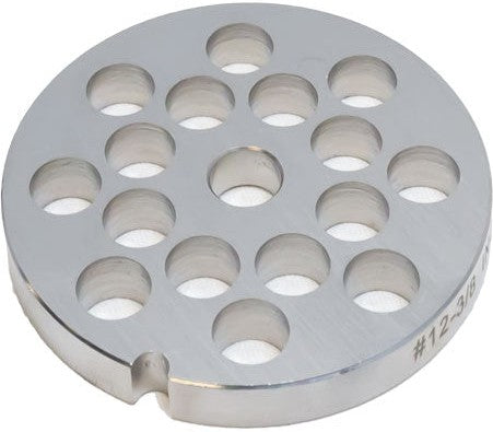 Omcan - #12 (10 mm) Hubless European-Style Stainless Steel Meat Grinder Plate, Pack of 4 - 11217