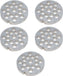 Omcan - #12 (10 mm) Hubless European-Style Stainless Steel Meat Grinder Plate, Pack of 4 - 11217