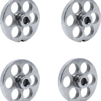 Omcan - #12 (18 mm) European-Style Stainless Steel Meat Grinder Plate with Hub, Pack of 3 - 11198