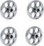 Omcan - #12 (18 mm) European-Style Stainless Steel Meat Grinder Plate with Hub, Pack of 3 - 11198