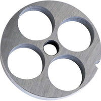 Omcan - #12 (25 mm) Hubless Carbon Steel Meat Grinder Plate, Pack of 10 - 17065