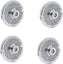 Omcan - #12 (3.2 mm) European-Style Stainless Steel Meat Grinder Plate with Hub, Pack of 3 - 11192