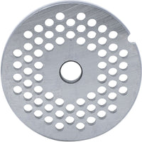 Omcan - #12 (4.5 mm) Hubless Carbon Steel Meat Grinder Plate, Pack of 10 - 11236
