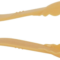 Omcan - 12” Beige Polycarbonate Scallop Tong, Pack of 40 - 80157